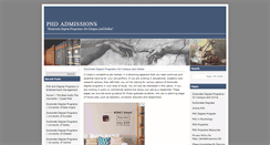 Desktop Screenshot of phdadmissions.info